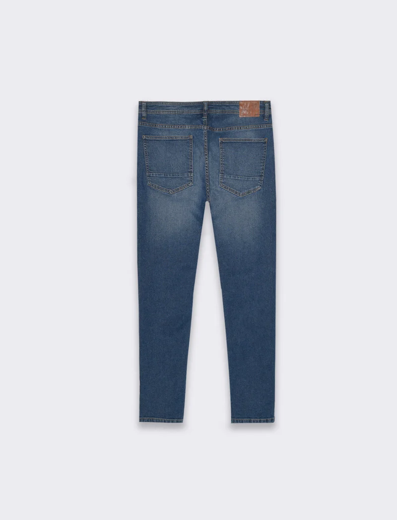 Jeans skinny fit blu scuro da uomo - DENIM SCURO