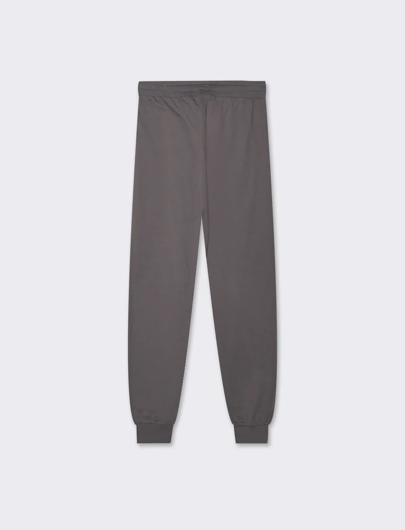 Jogger basico con tasche verticali da donna - Grigio piombo