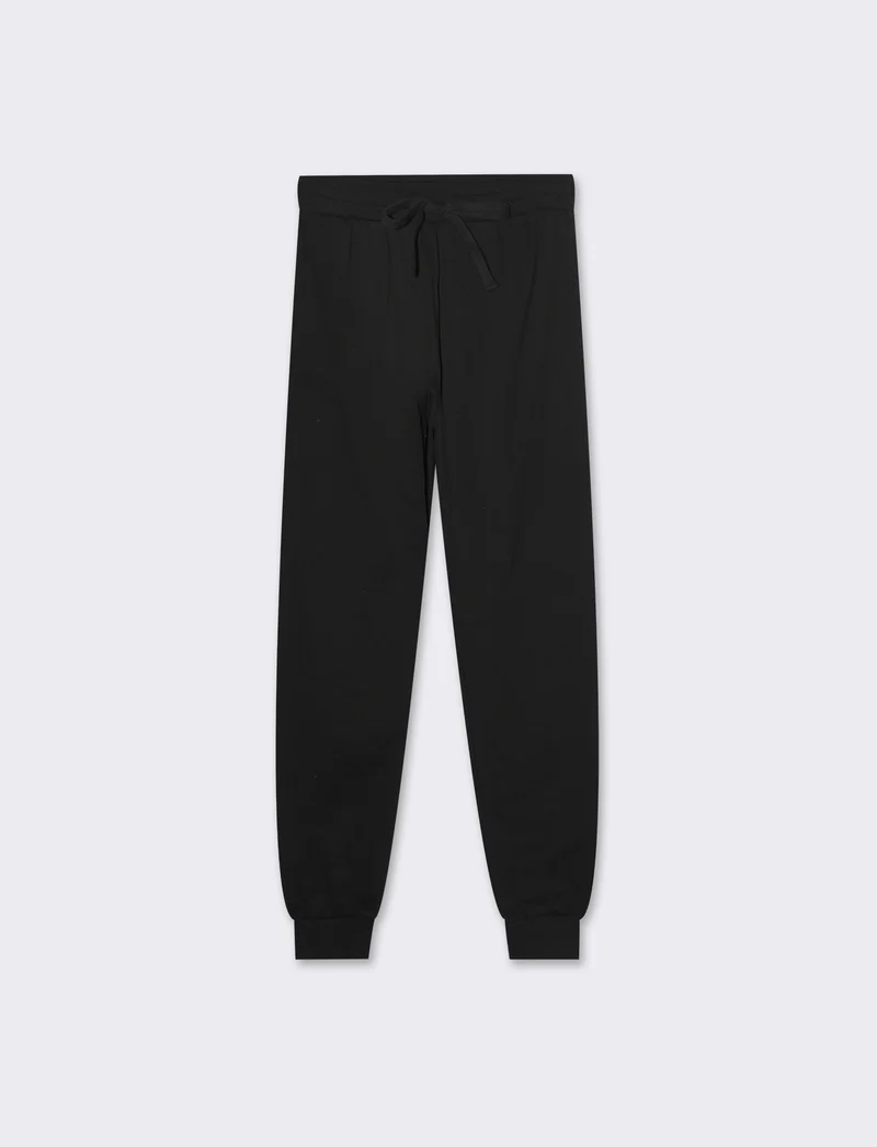 Jogger basico con tasche verticali da donna - Nero