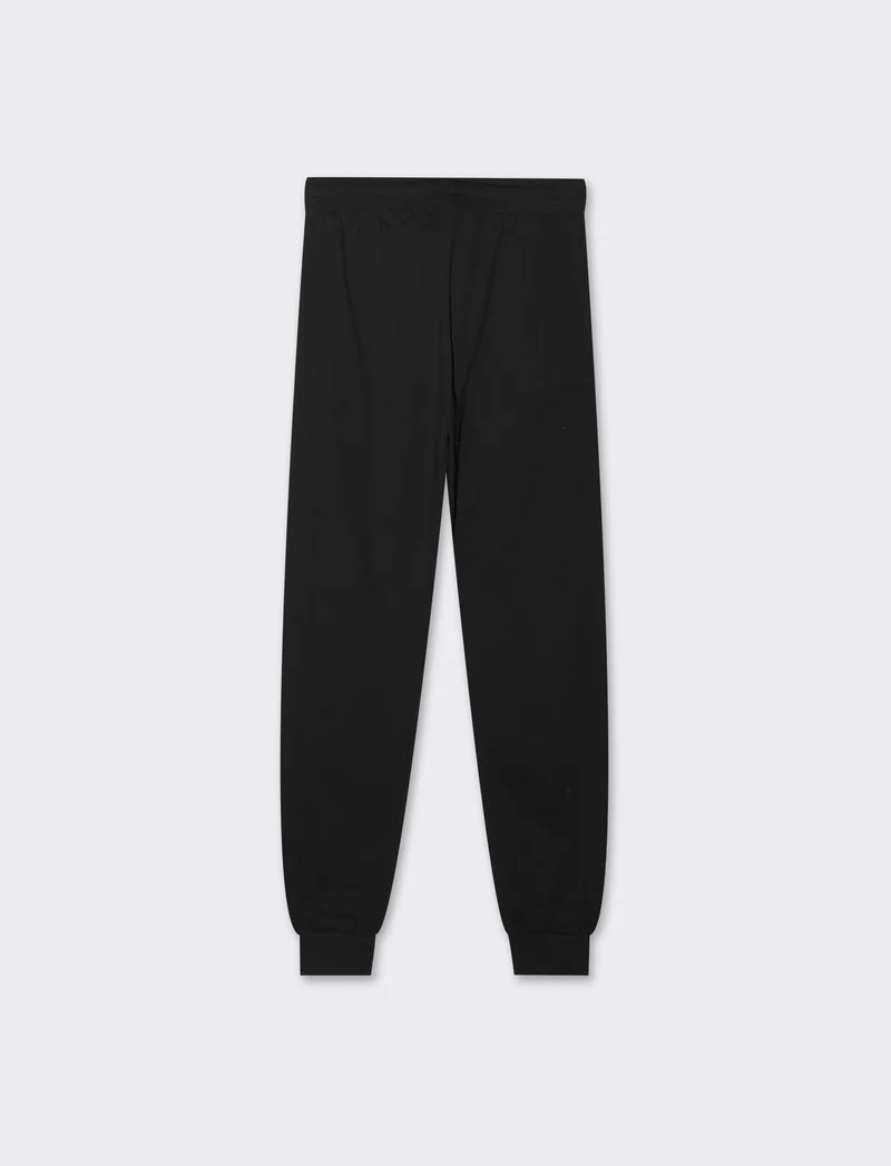 Jogger basico con tasche verticali da donna - Nero