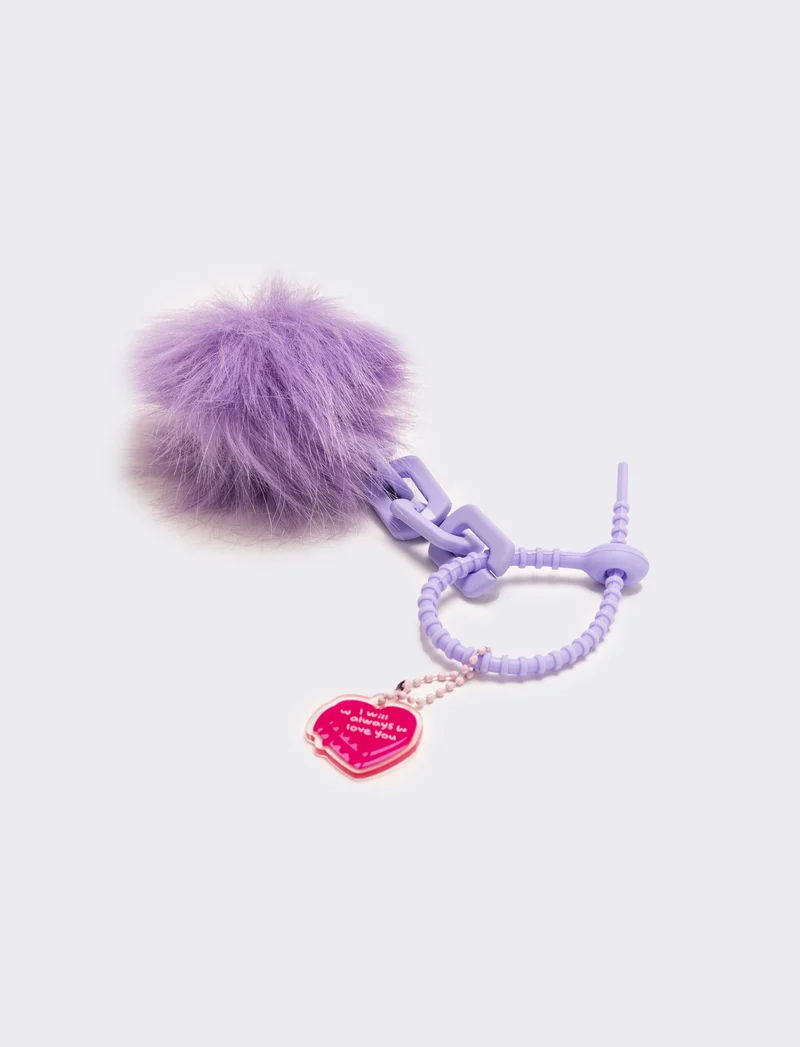 Portachiavi donna modello charms - Lilla