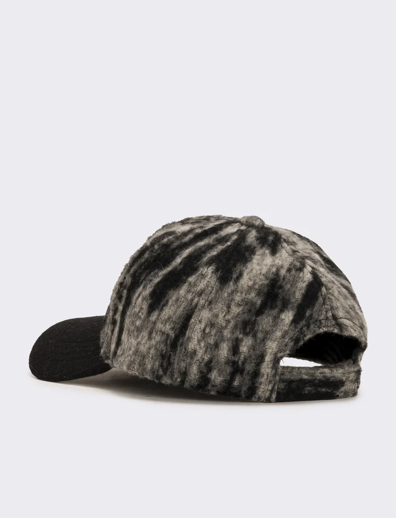 Cappello baseball mimetico uomo - Nero