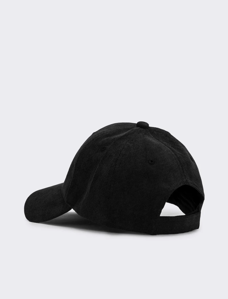 Cappello baseball in maglia uomo - Nero