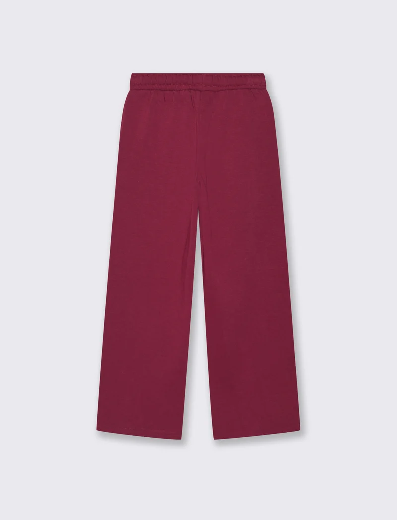 Jogger garzato - Rosso amarena