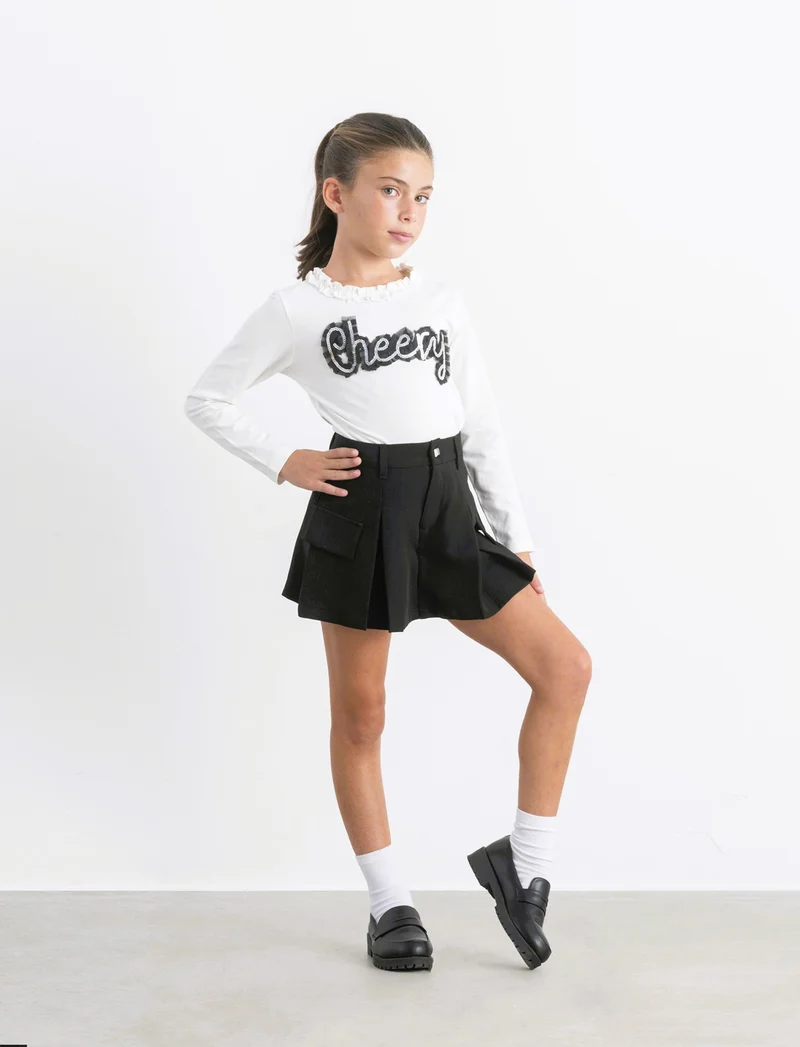 Short da bambina - Nero