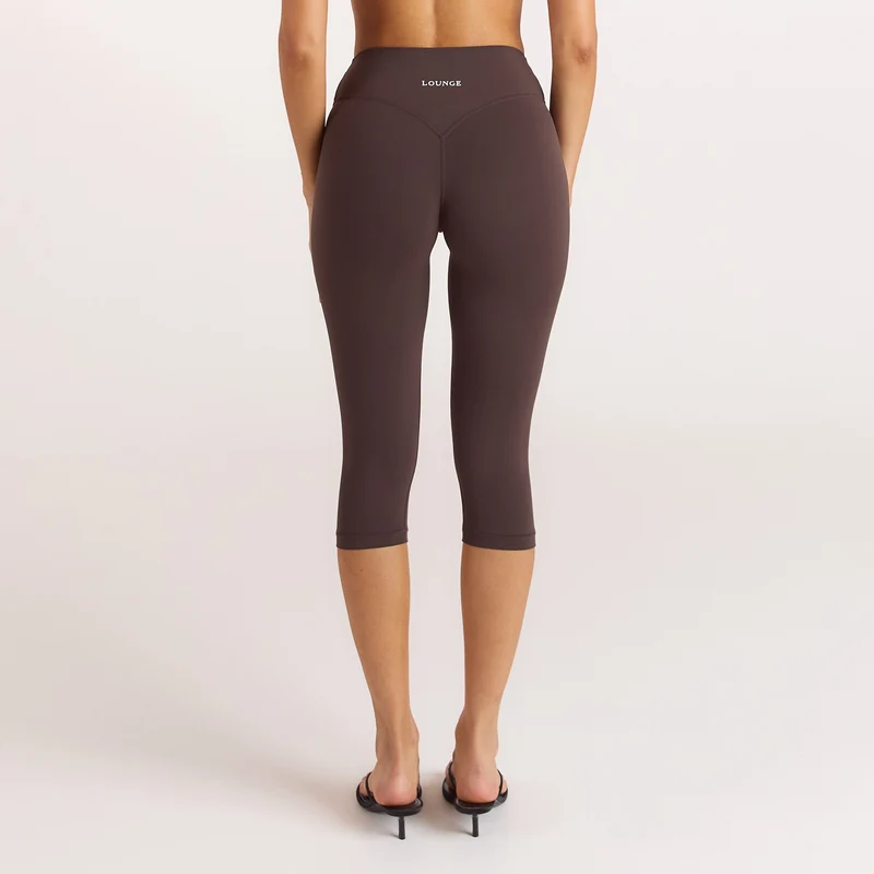ContourSoft™ Capri-Leggings - Dunkle Schokolade