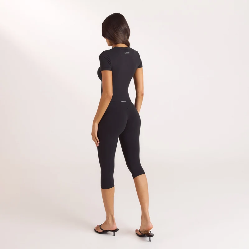 ContourSoft™ Capri-Leggings - Schwarz