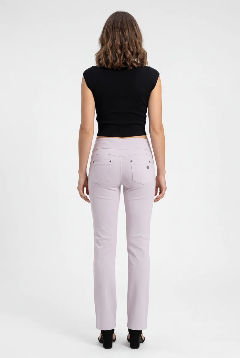 N.O.W. Yoga Mid Waist Wide Leg Pant - Orchid Ice Pink
