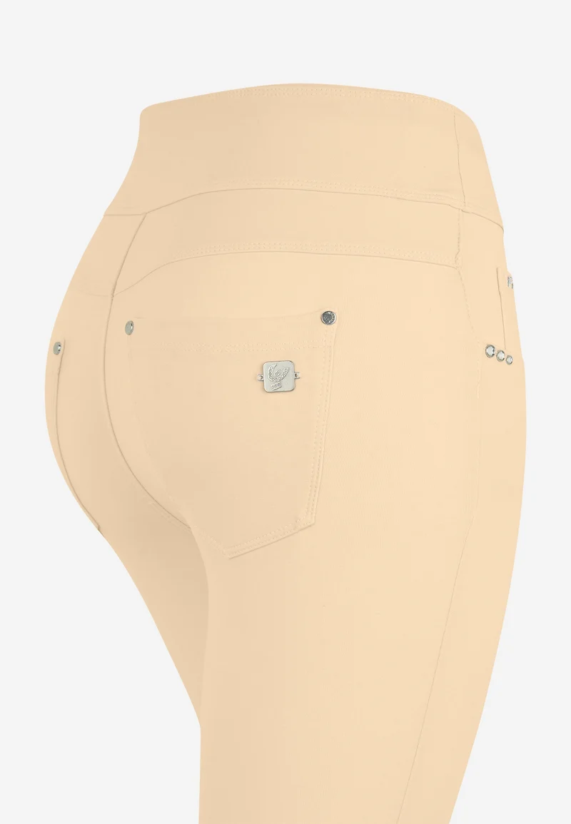 N.O.W. Yoga Mid Waist Skinny 7/8 Pants - Irish Cream