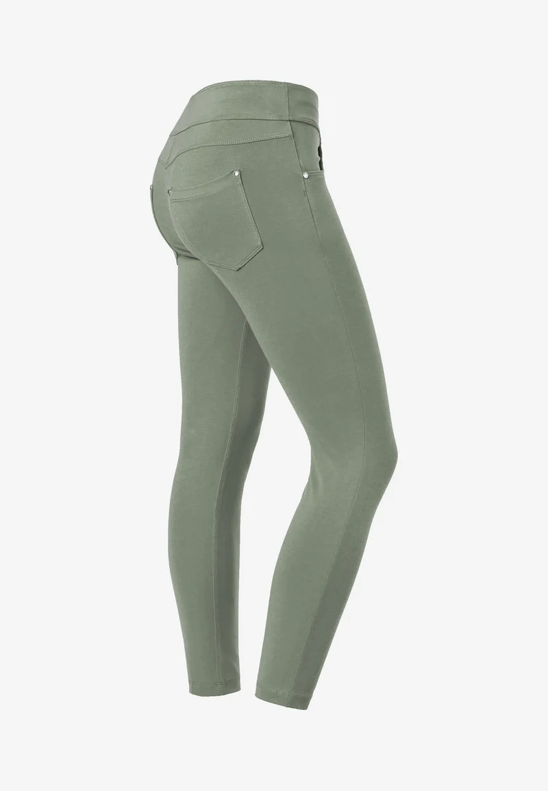 N.O.W. Yoga Mid Waist Skinny 7/8 Pants - Iceberg Green