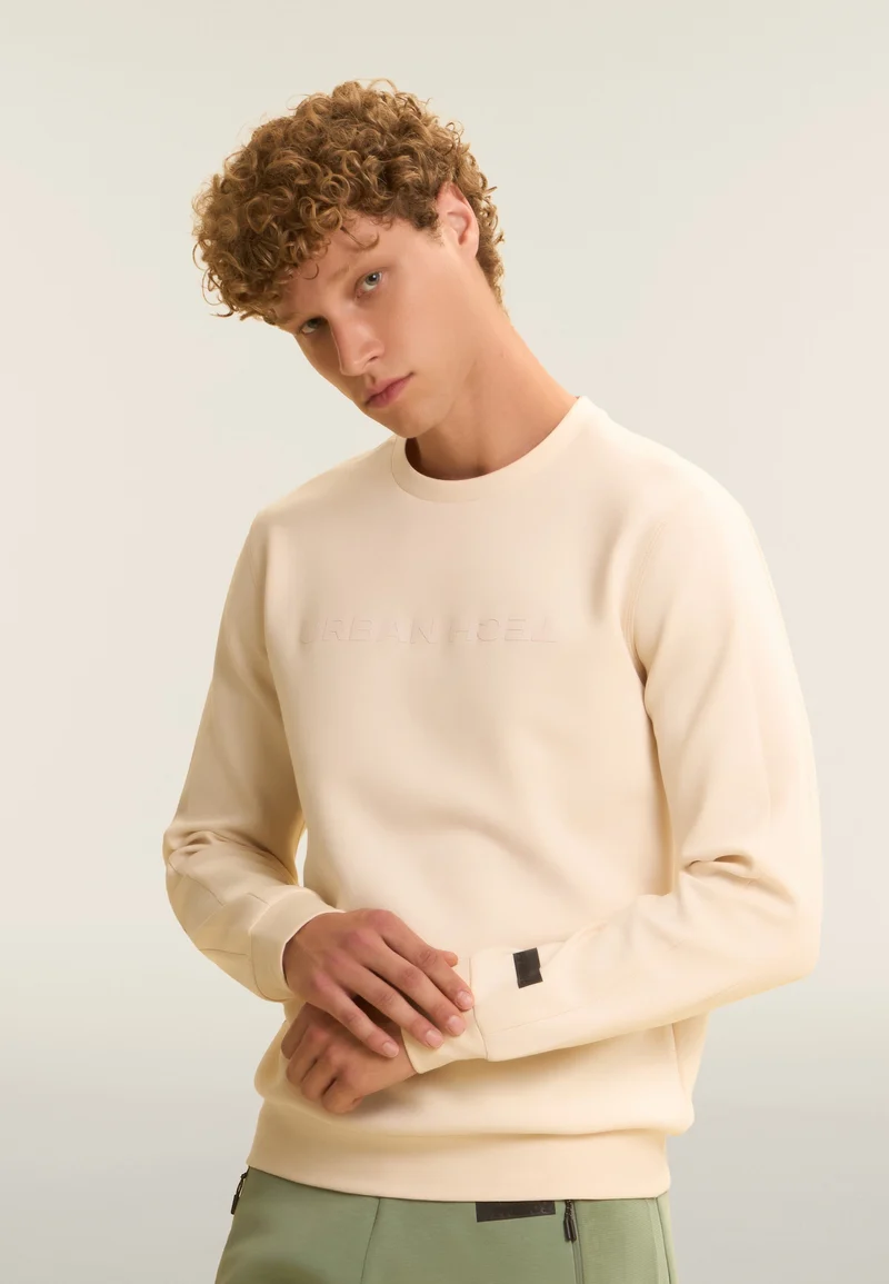 Regular fit urban tech crew neck sweatshirt - White Swan