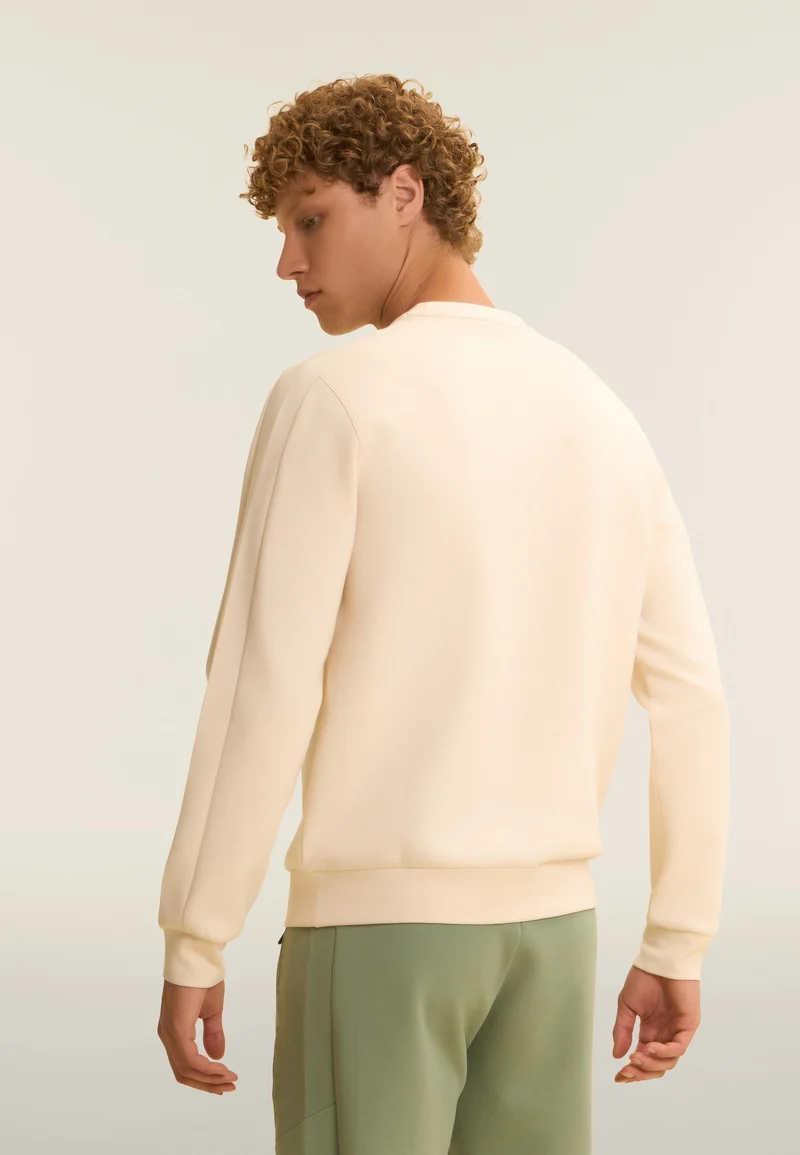 Regular fit urban tech crew neck sweatshirt - White Swan