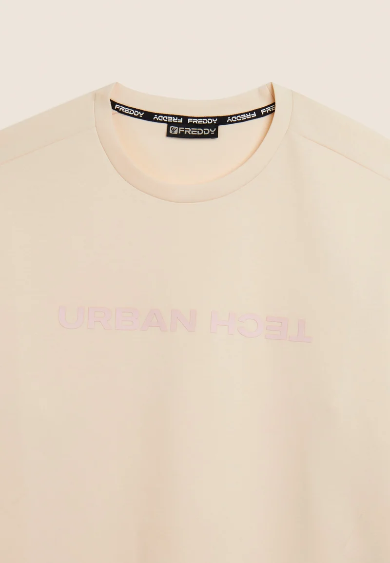 Regular fit urban tech crew neck sweatshirt - White Swan