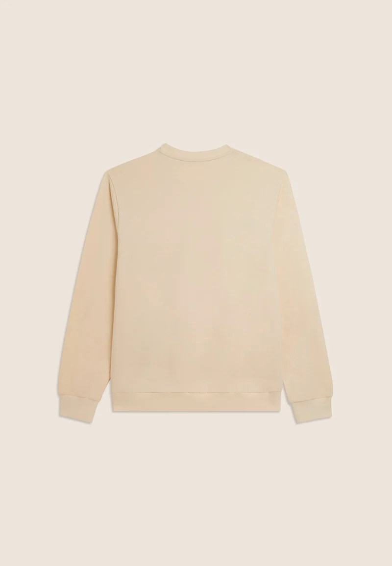 Crew neck sweatshirt with tone-on-tone "TRAINING" print - White Swan