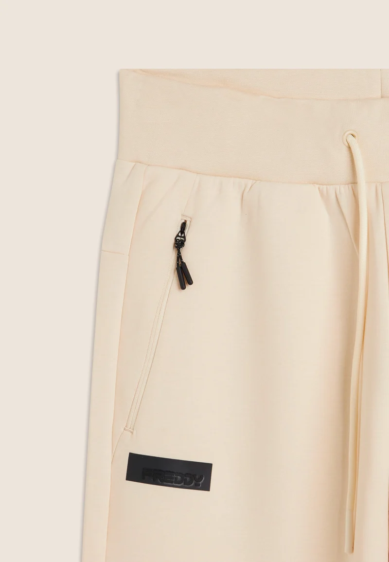 Urban tech athletic trousers with elasticated bottom hem - White Swan