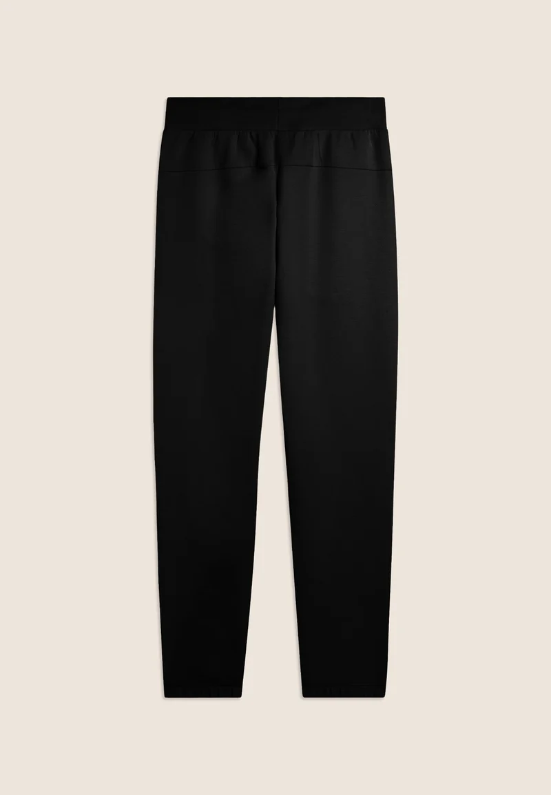 Urban tech athletic trousers with elasticated bottom hem - Black