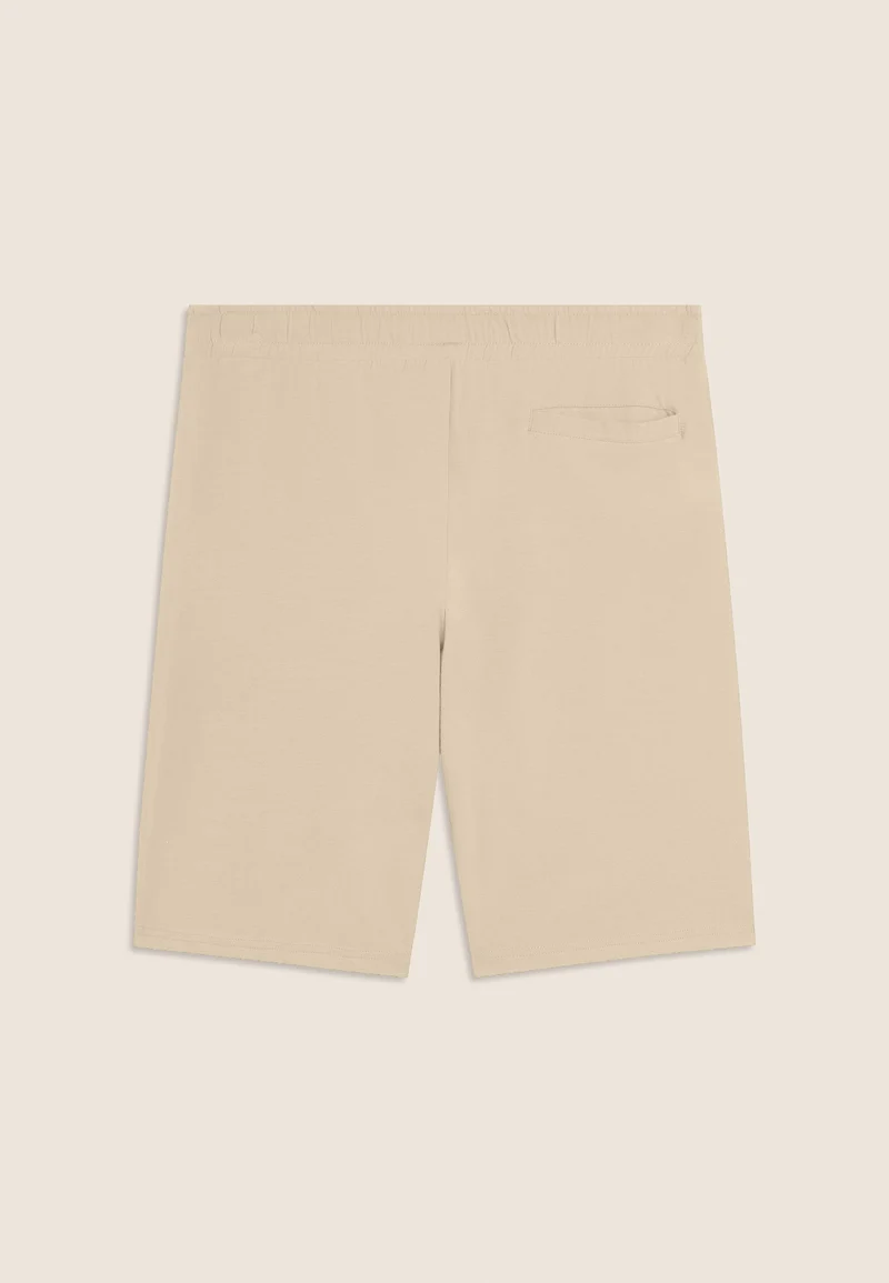 Stretch jersey shorts with breast pocket - White Swan