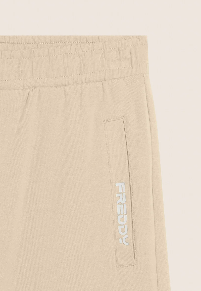 Stretch jersey shorts with breast pocket - White Swan