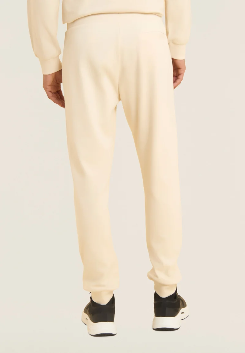 Cotton athletic trousers with back pocket - White Swan