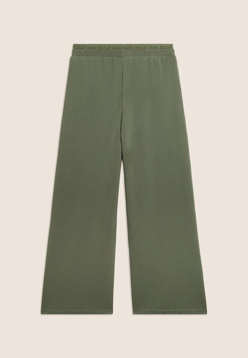 Oversize athletic trousers with 'FREDDY FLOW' graphics - Sea Spray Green
