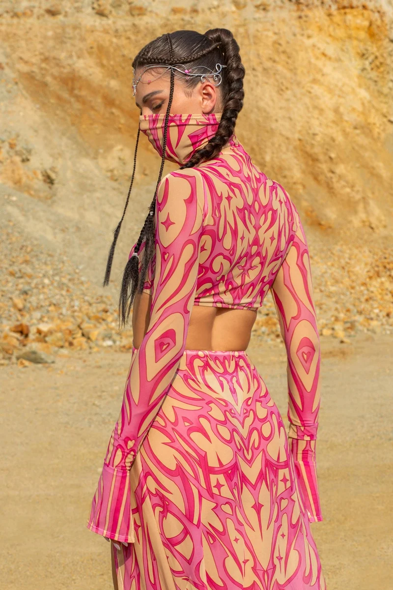 Nude Ashes Maxi Dress