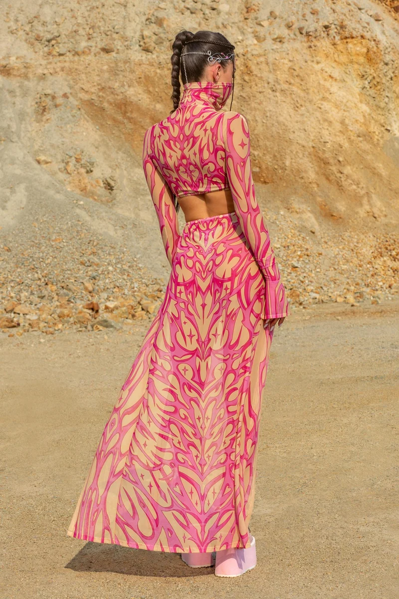 Nude Ashes Maxi Dress