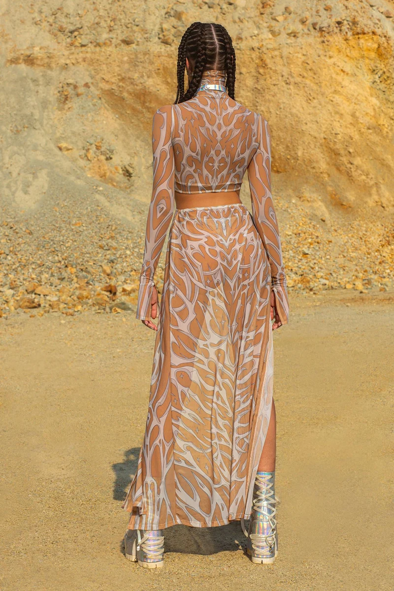 White Ashes Maxi Dress