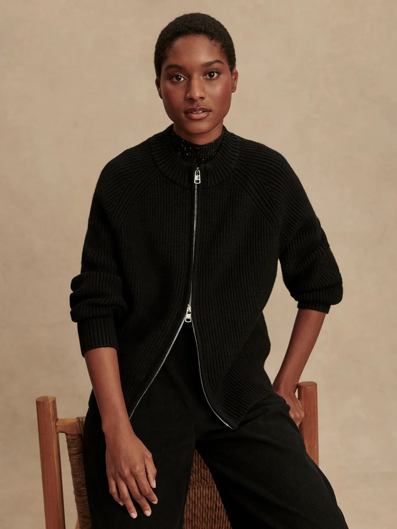 Milo Zip Through Knit Jacket