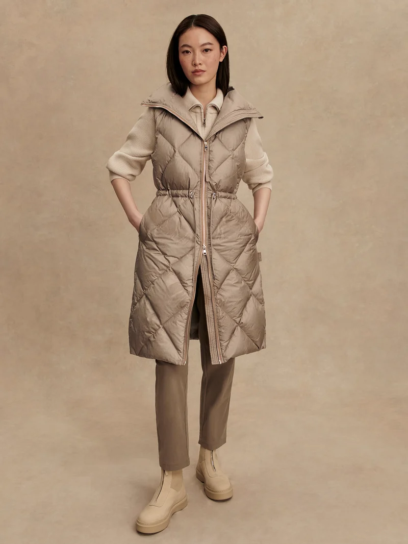 Navine Long Down Gilet