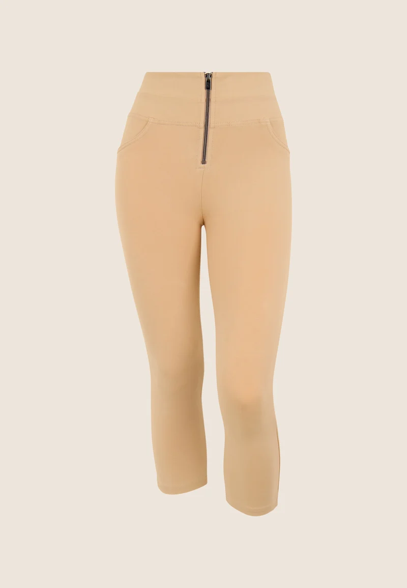 WR.UP Push-Up High Waist Skinny Capri Pants - Irish Cream Beige