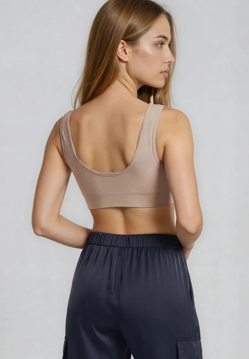 Silk-effect cargo trousers with elasticated bottom - Dark Sapphire Blue