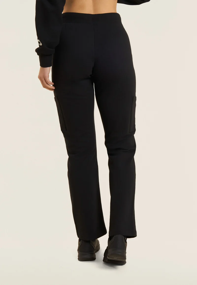 Regular fit trousers with camp pockets and straight legs - Black
