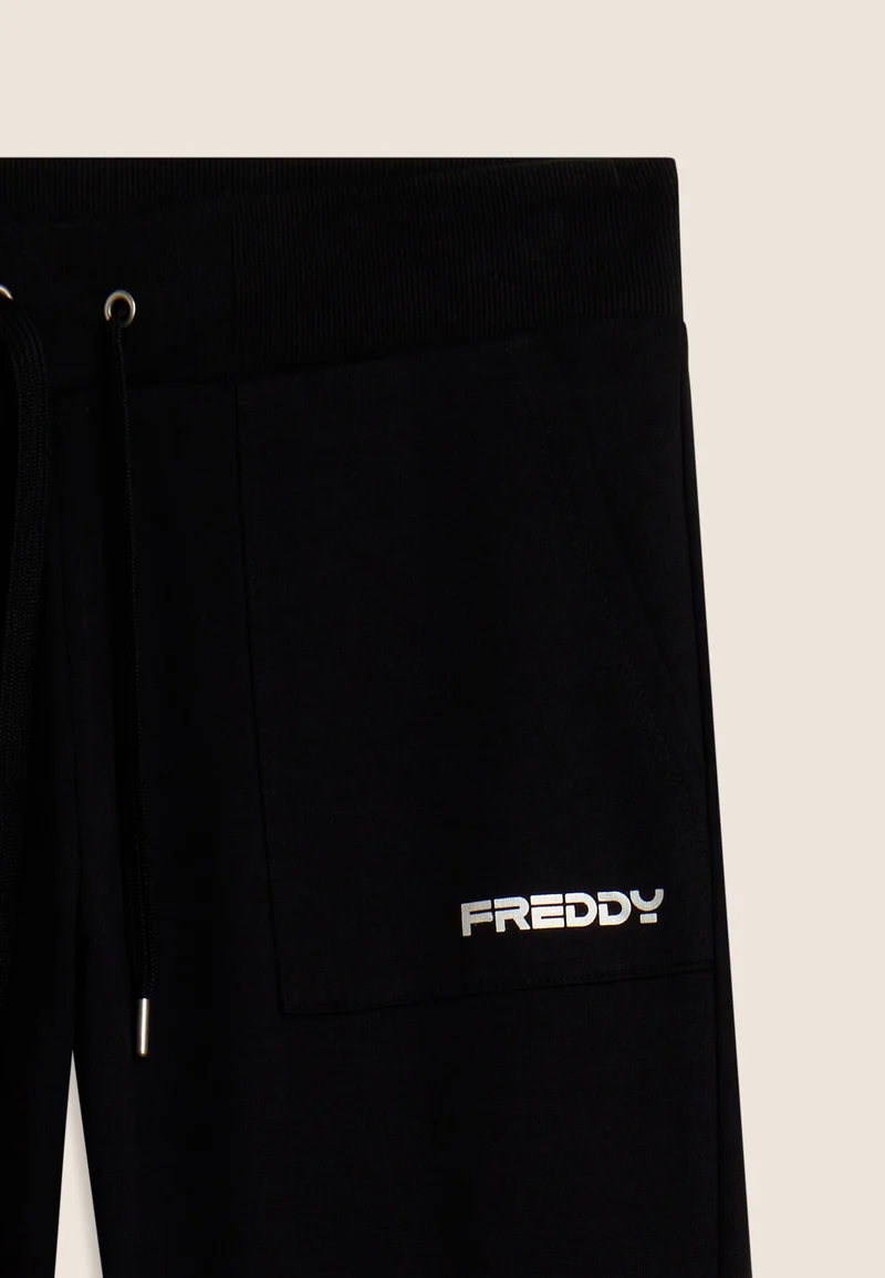 Regular fit trousers with camp pockets and straight legs - Black