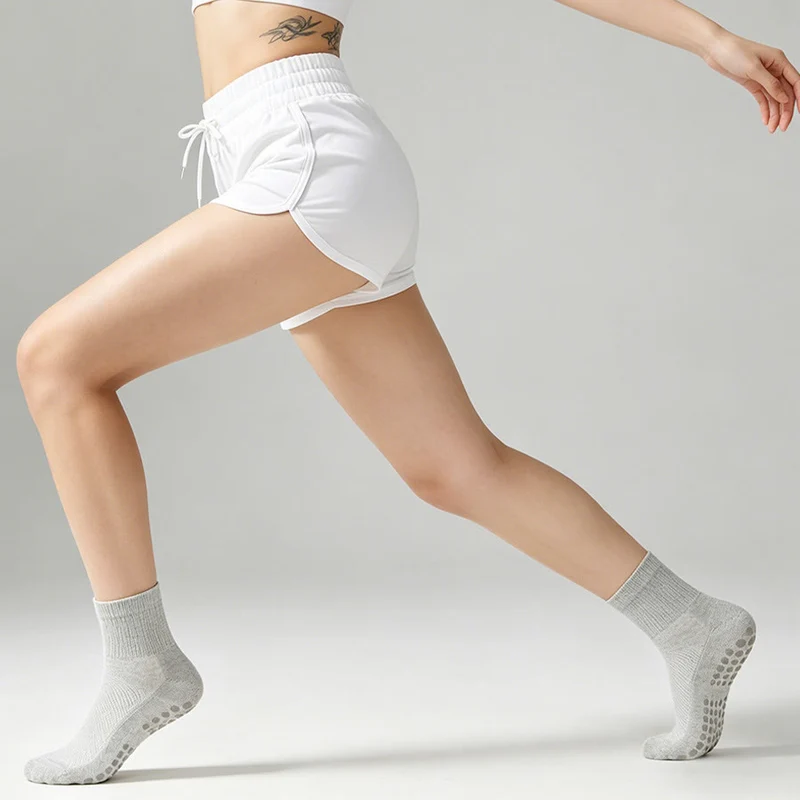 Olivenorma Enhanced Traction Anti-Rutsch Crew Socks für Yoga & Pilates Damen Yoga Socken