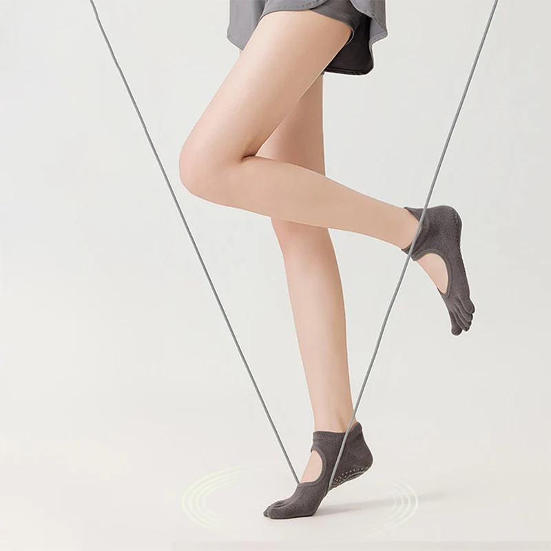 Olivenorma Professionelle Anti-Rutsch-Fünf-Zehen-Socken für Pilates & Seilspringen Damen-Yoga-Socken