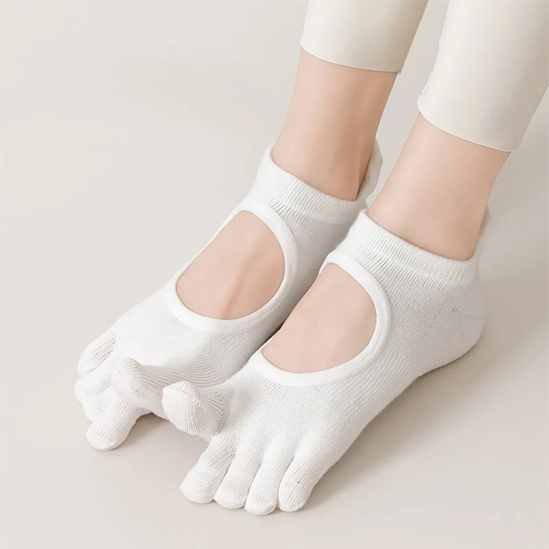 Olivenorma Professionelle Anti-Rutsch-Fünf-Zehen-Socken für Pilates & Seilspringen Damen-Yoga-Socken