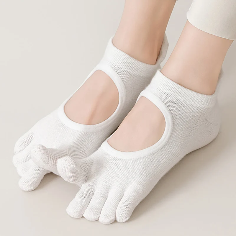 Olivenorma Professionelle Anti-Rutsch-Fünf-Zehen-Socken für Pilates & Seilspringen Damen-Yoga-Socken