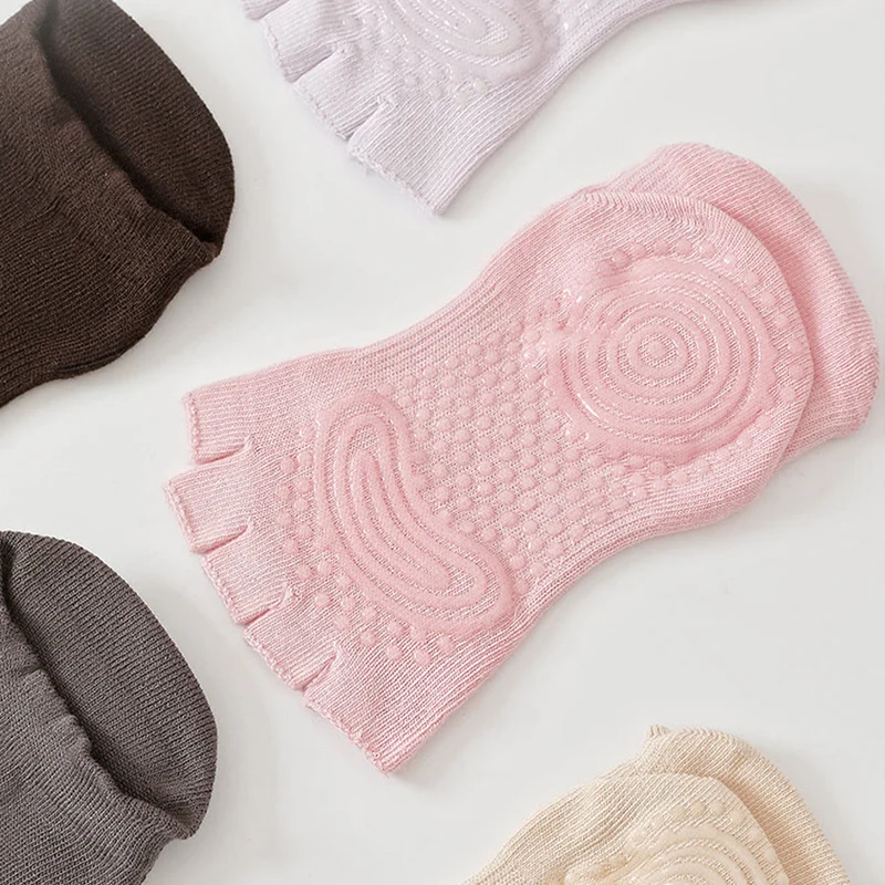 Olivenorma Professionelle Anti-Rutsch-Fünf-Zehen-Socken für Pilates & Seilspringen Damen-Yoga-Socken