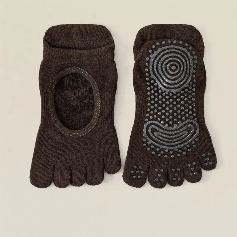 Olivenorma Professionelle Anti-Rutsch-Fünf-Zehen-Socken für Pilates & Seilspringen Damen-Yoga-Socken