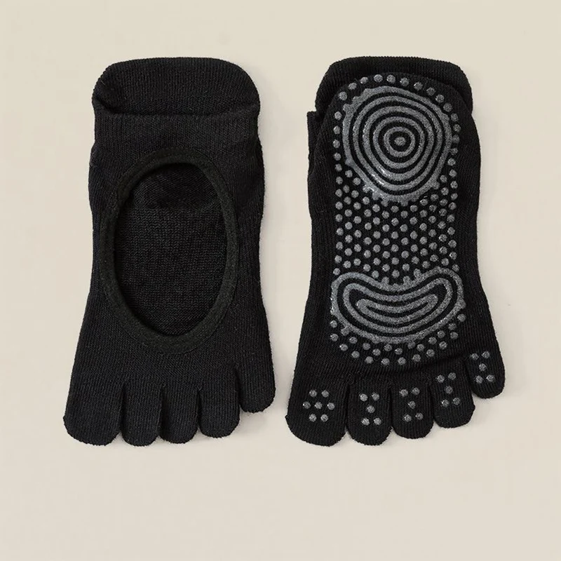 Olivenorma Professionelle Anti-Rutsch-Fünf-Zehen-Socken für Pilates & Seilspringen Damen-Yoga-Socken