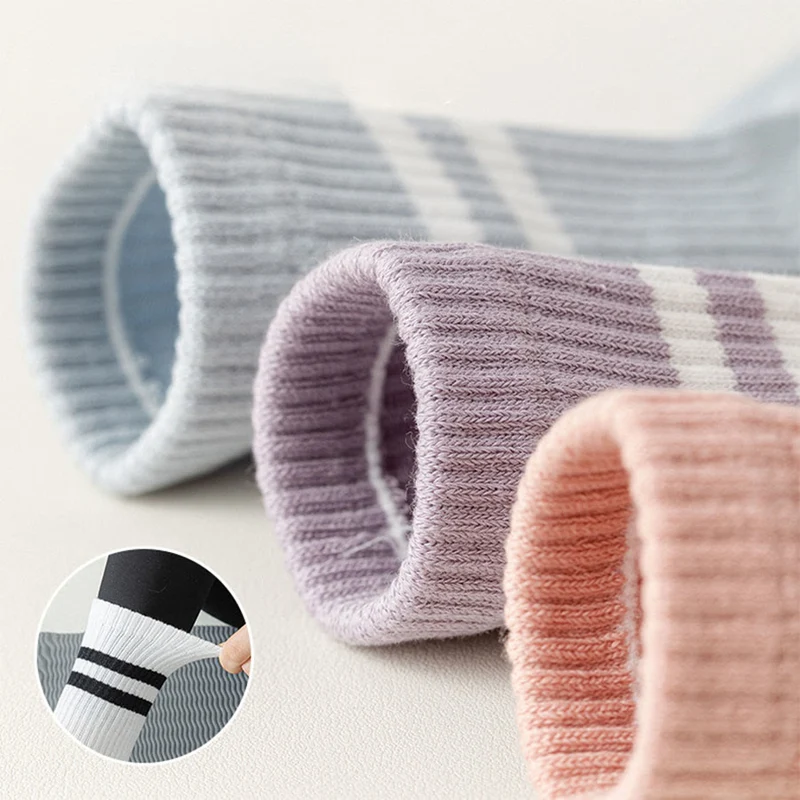 Olivenorma Damen-Yogasocken mit Silikonsohle, rutschfester Sohle, gepolstert, elastisch, gestrickt, Crew-Länge