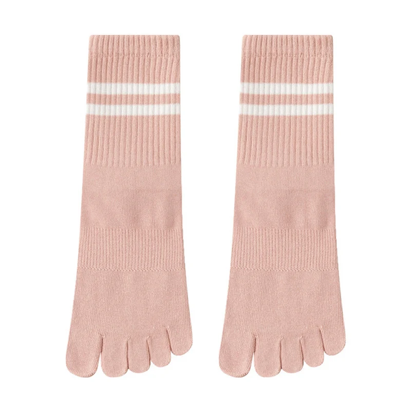 Olivenorma Damen-Yogasocken mit Silikonsohle, rutschfester Sohle, gepolstert, elastisch, gestrickt, Crew-Länge