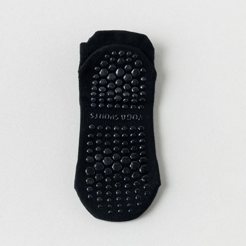 Olivenorma Socken mit durchgehender, rutschfester Sohle für Indoor-Fitness und Yoga – Damensocken