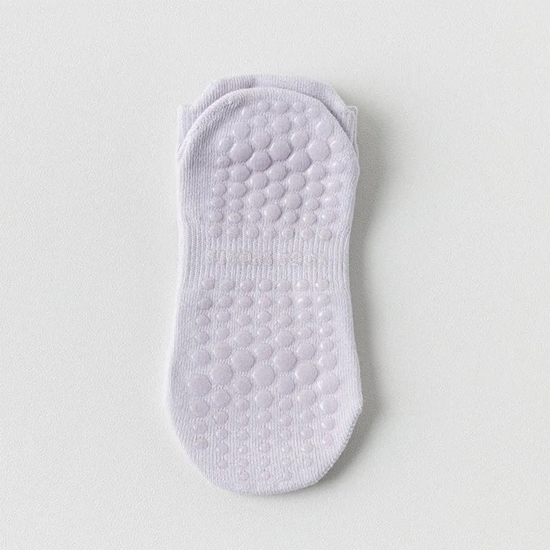 Olivenorma Socken mit durchgehender, rutschfester Sohle für Indoor-Fitness und Yoga – Damensocken