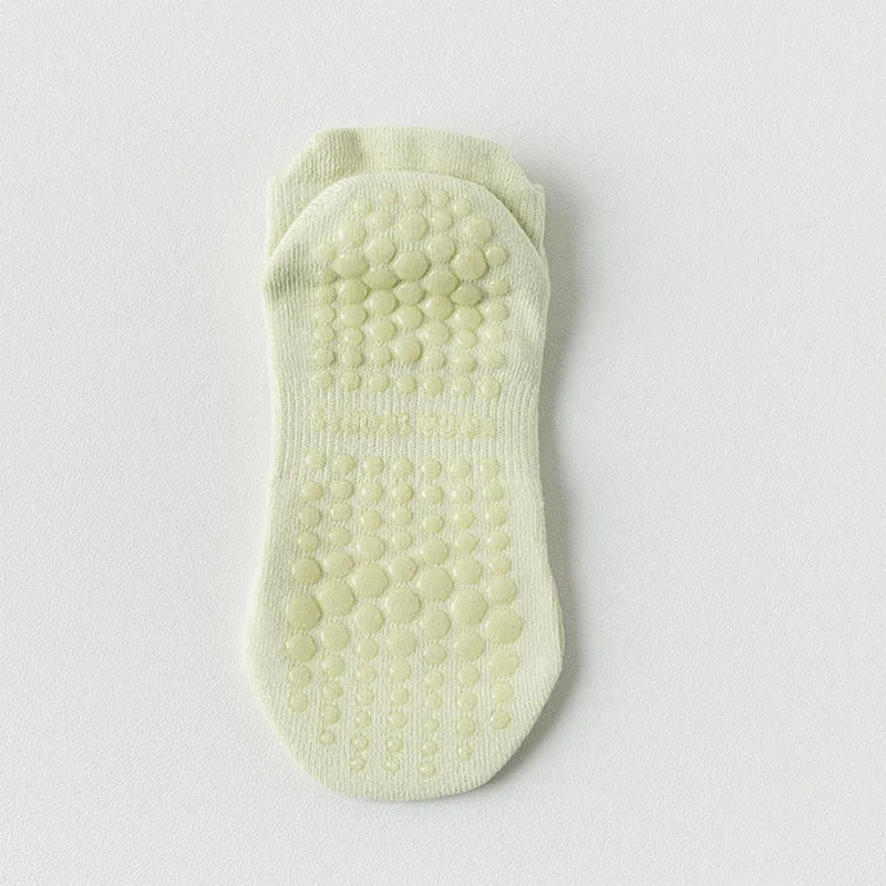 Olivenorma Socken mit durchgehender, rutschfester Sohle für Indoor-Fitness und Yoga – Damensocken