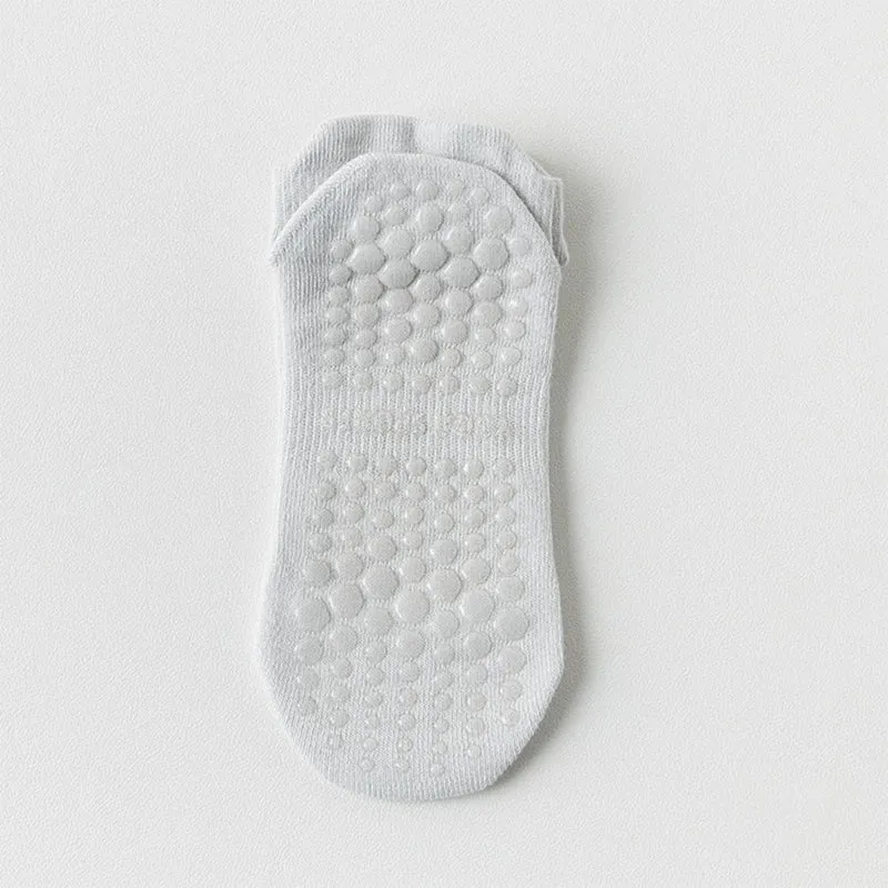 Olivenorma Socken mit durchgehender, rutschfester Sohle für Indoor-Fitness und Yoga – Damensocken