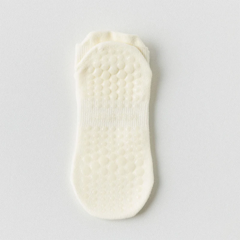Olivenorma Socken mit durchgehender, rutschfester Sohle für Indoor-Fitness und Yoga – Damensocken