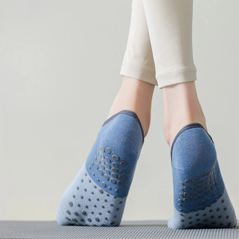 Olivenorma Flache Zehensocken mit fünf Zehen, rutschfest, für Yoga, Pilates & Tanz, Damen-Yogasocken