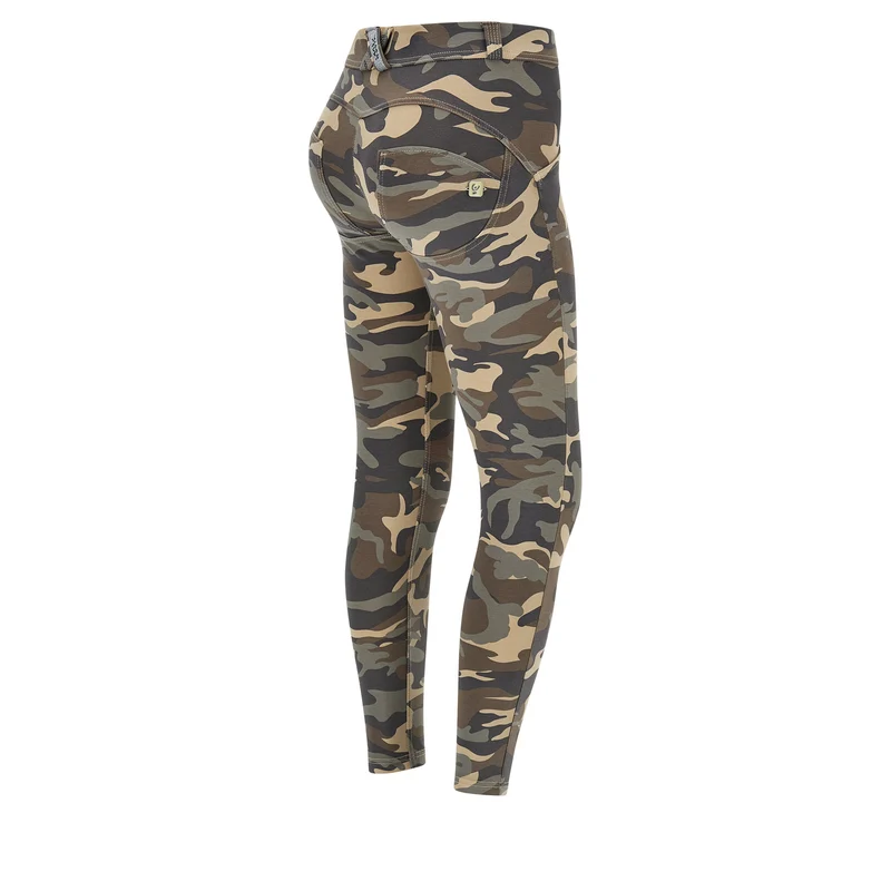 WR.UP Push-Up Regular Waist Skinny 7/8 Camouflage Pant - Mimetic Beige