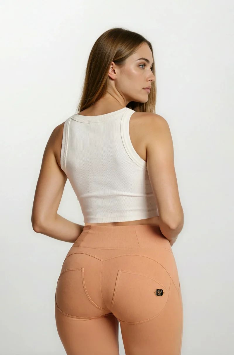 WR.UP Push-Up High Waist Skinny 7/8 Pant With Front Seam - Macaroon Brown